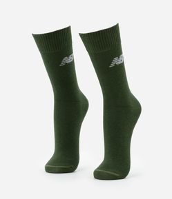 Meia Esportiva Cano Longo com Estampa New Balance
