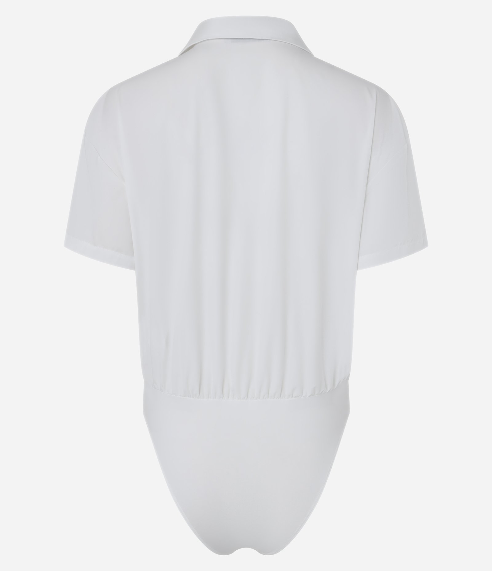 Body em Tricoline com Gola Polo Branco 8
