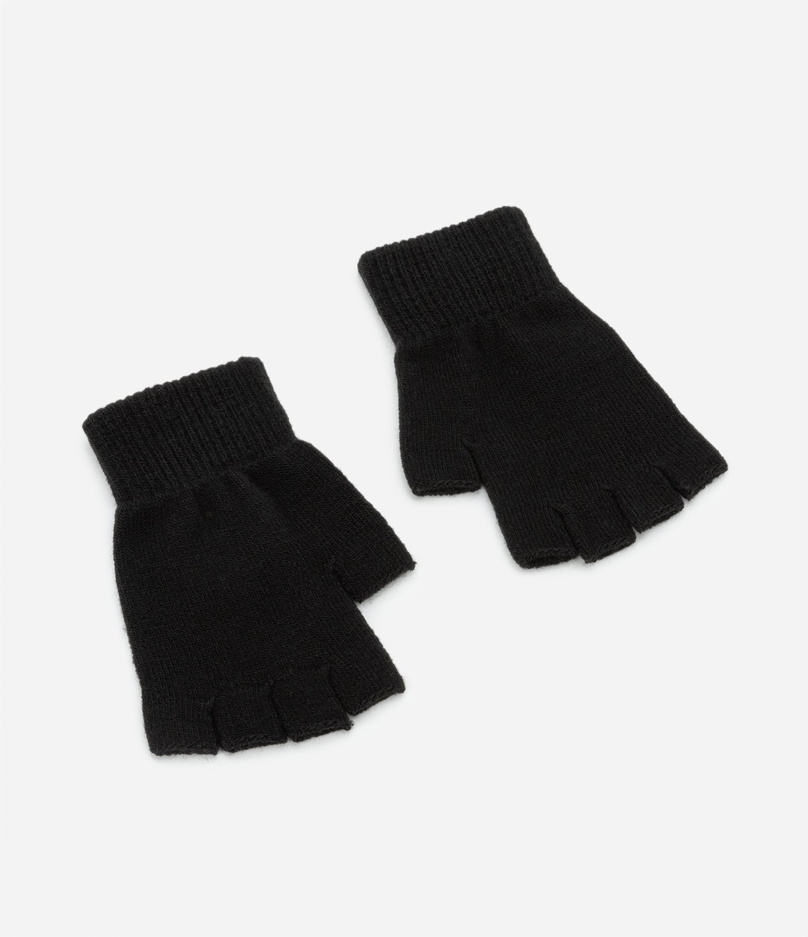 Luva em Tricot sem Dedos Preto 1
