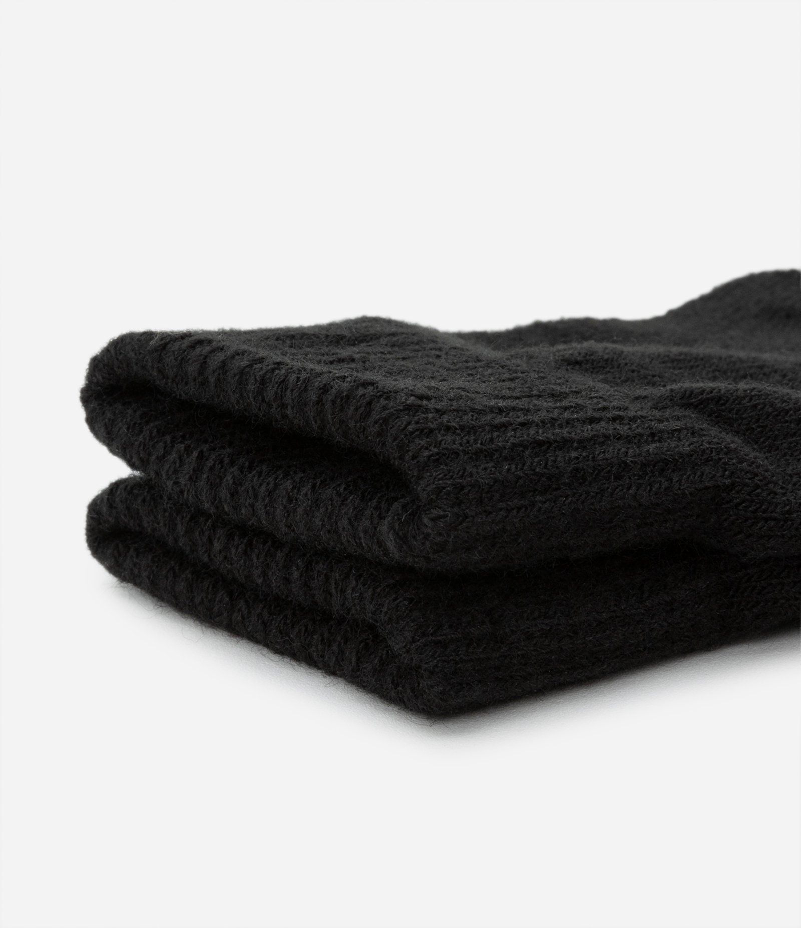Luva em Tricot sem Dedos Preto 3