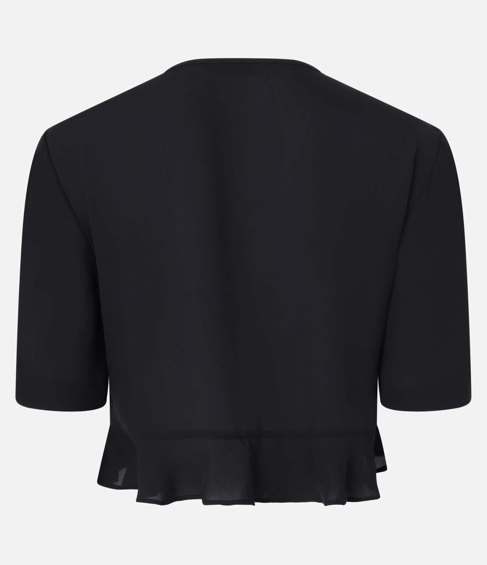 Blusa em Chiffon com Pingente de Besouro na Amarração Preto 6