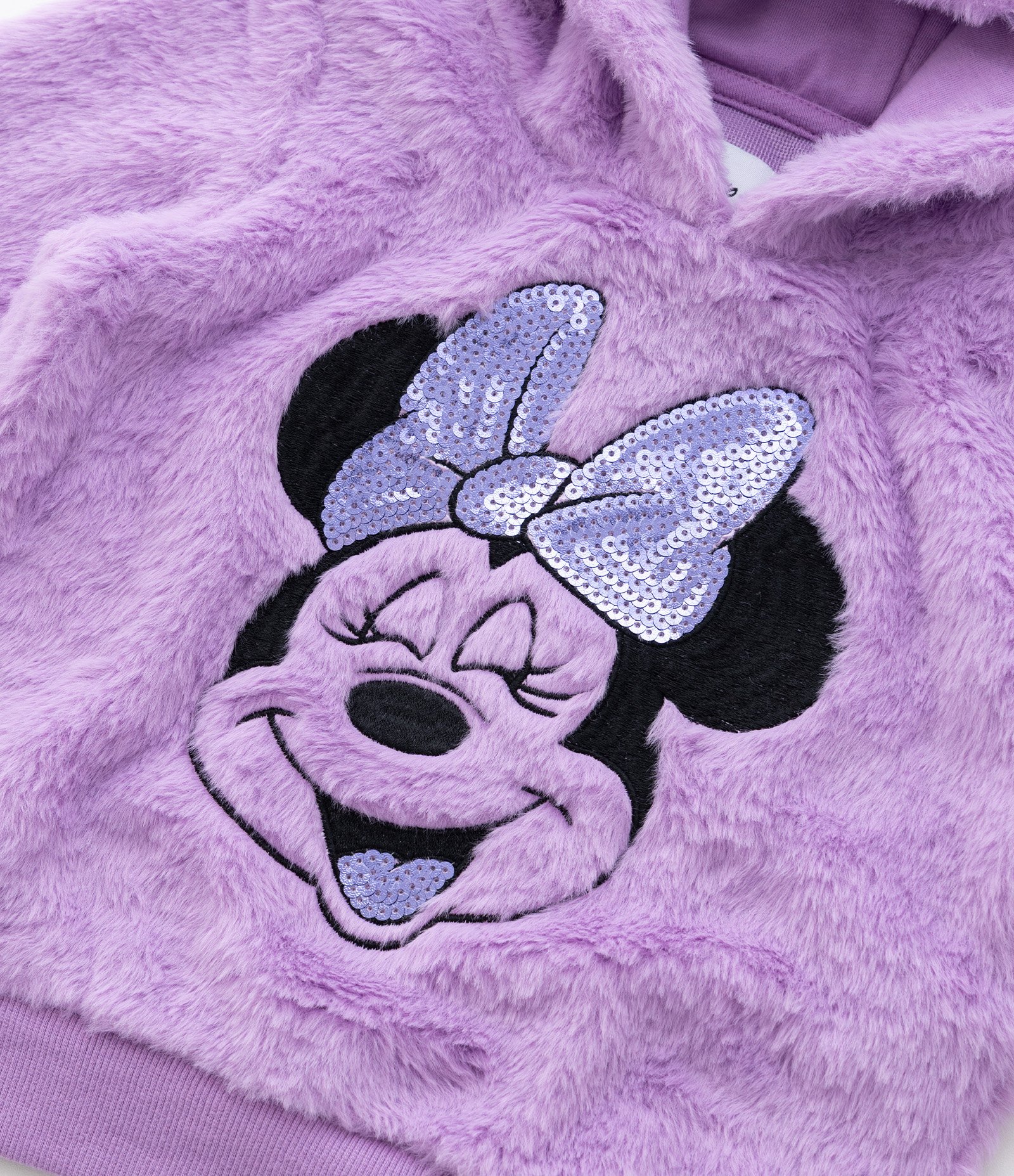Casaco Infantil em Fleece com Bordado da Minnie - Tam 2 a 8 Anos Roxo 6