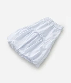 Saia Balonê Infantil em Tricoline - Tam 5 a 14 Anos