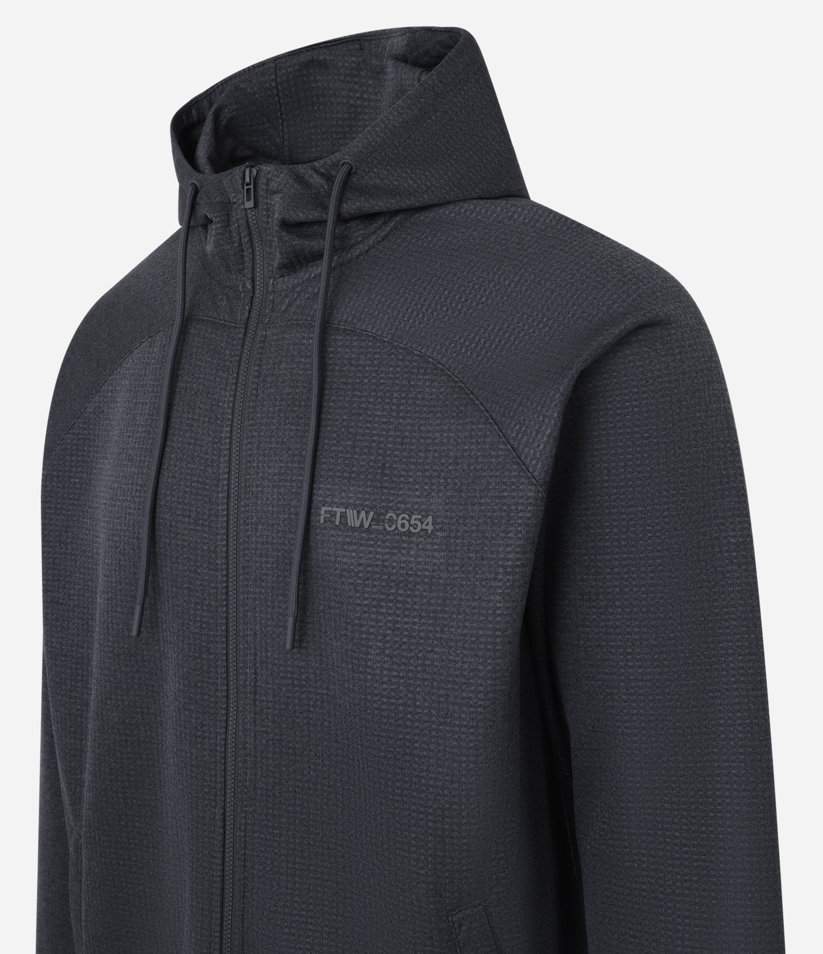 Casaco Esportivo com Textura e Estampa Lettering Cinza 3