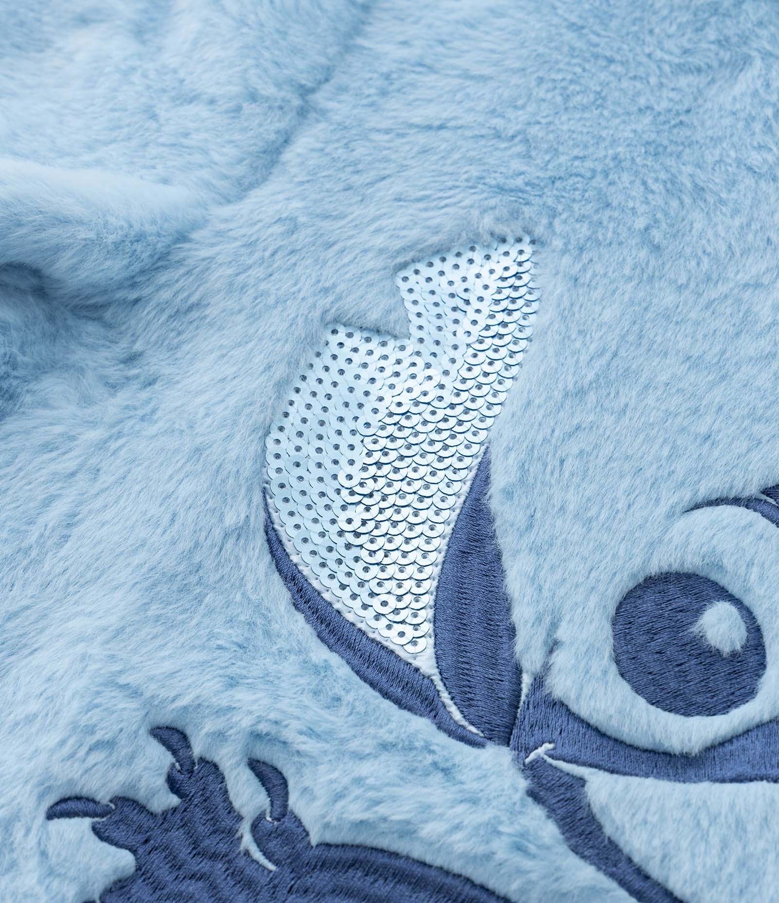 Casaco Infantil em Fleece com Bordado do Stitch - Tam 5 a 14 Anos Azul 5