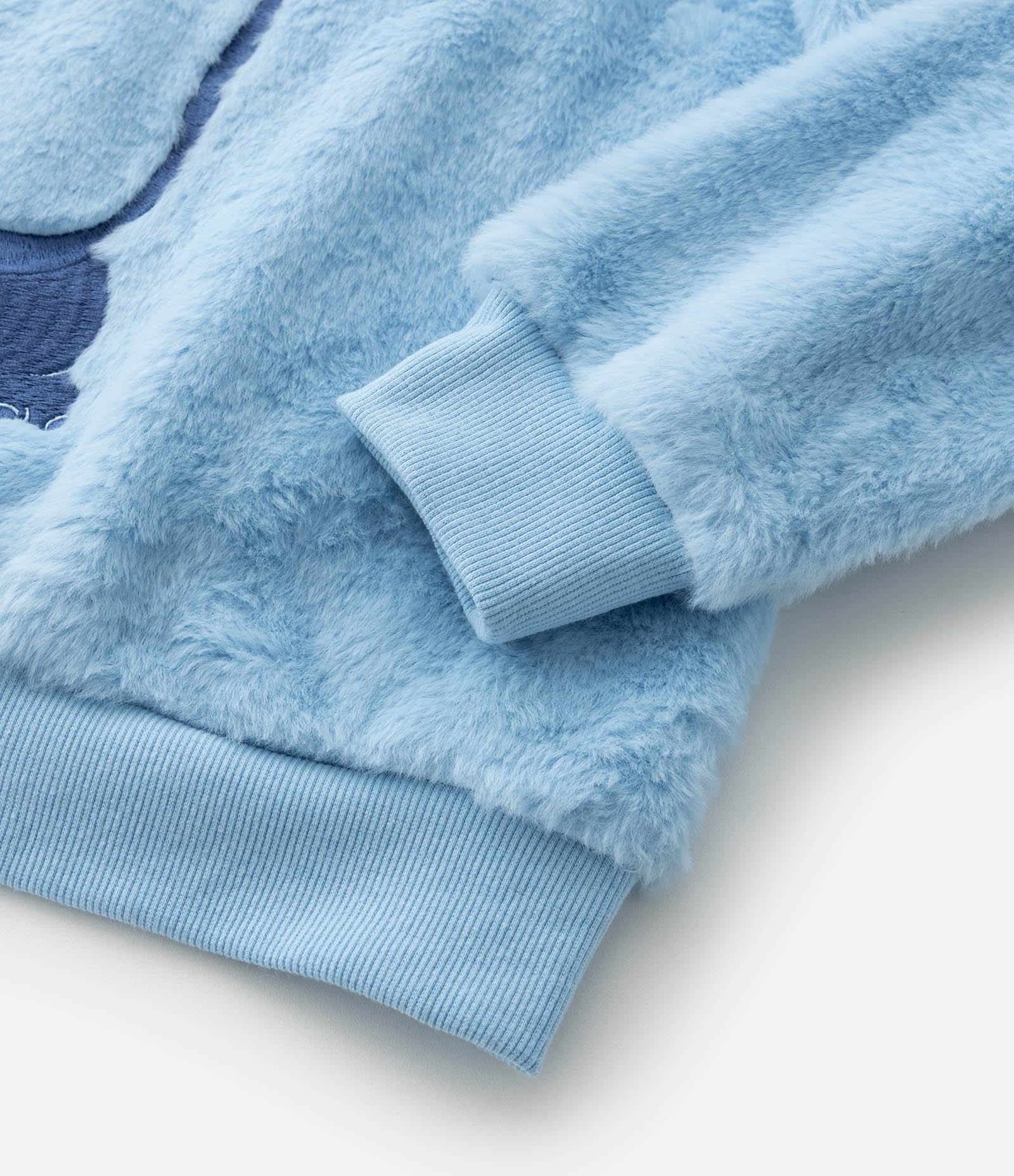 Casaco Infantil em Fleece com Bordado do Stitch - Tam 5 a 14 Anos Azul 6