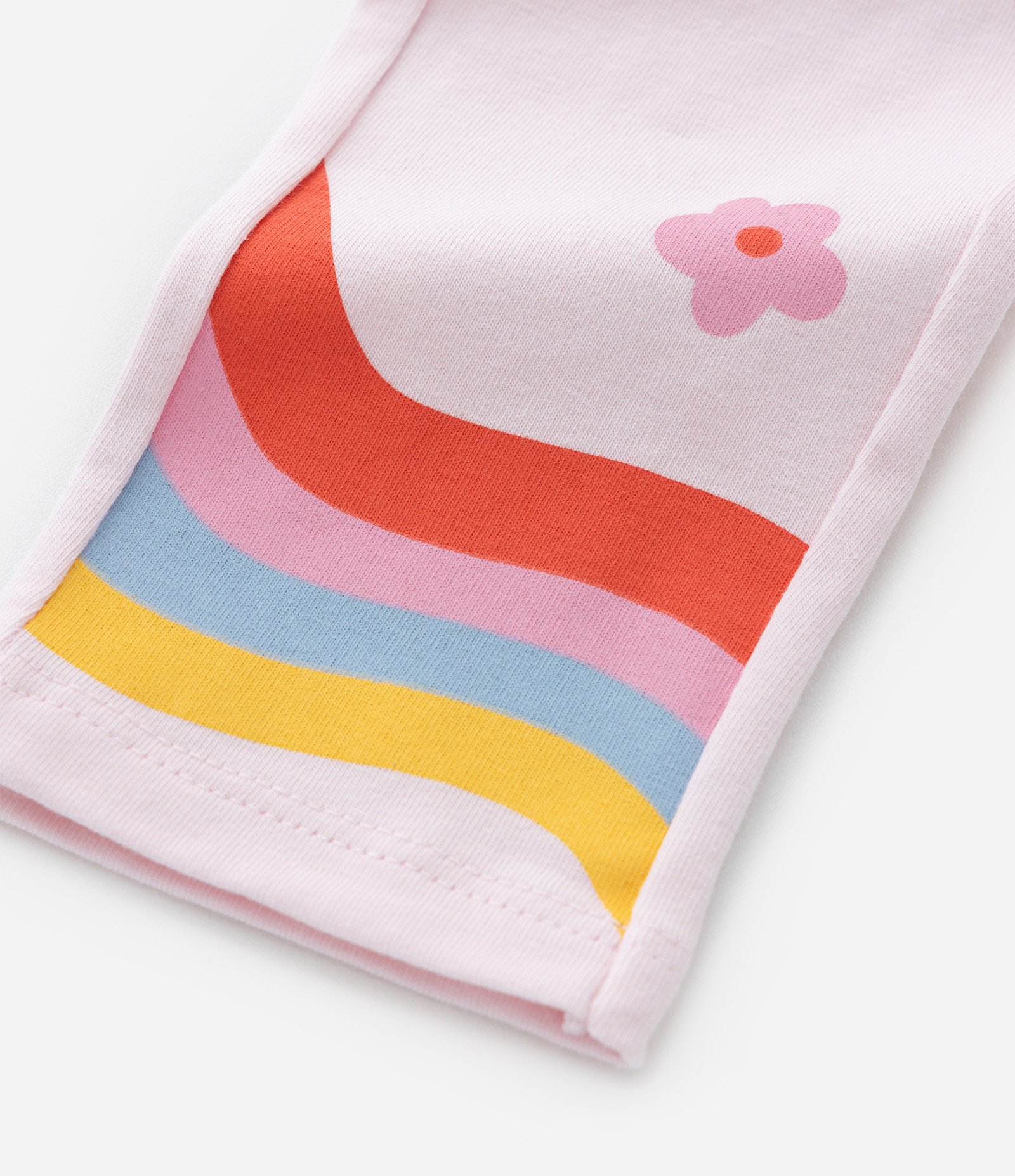 Calça Legging Infantil com Estampa Florzinhas - Tam 1 a 5 Anos Rosa 5