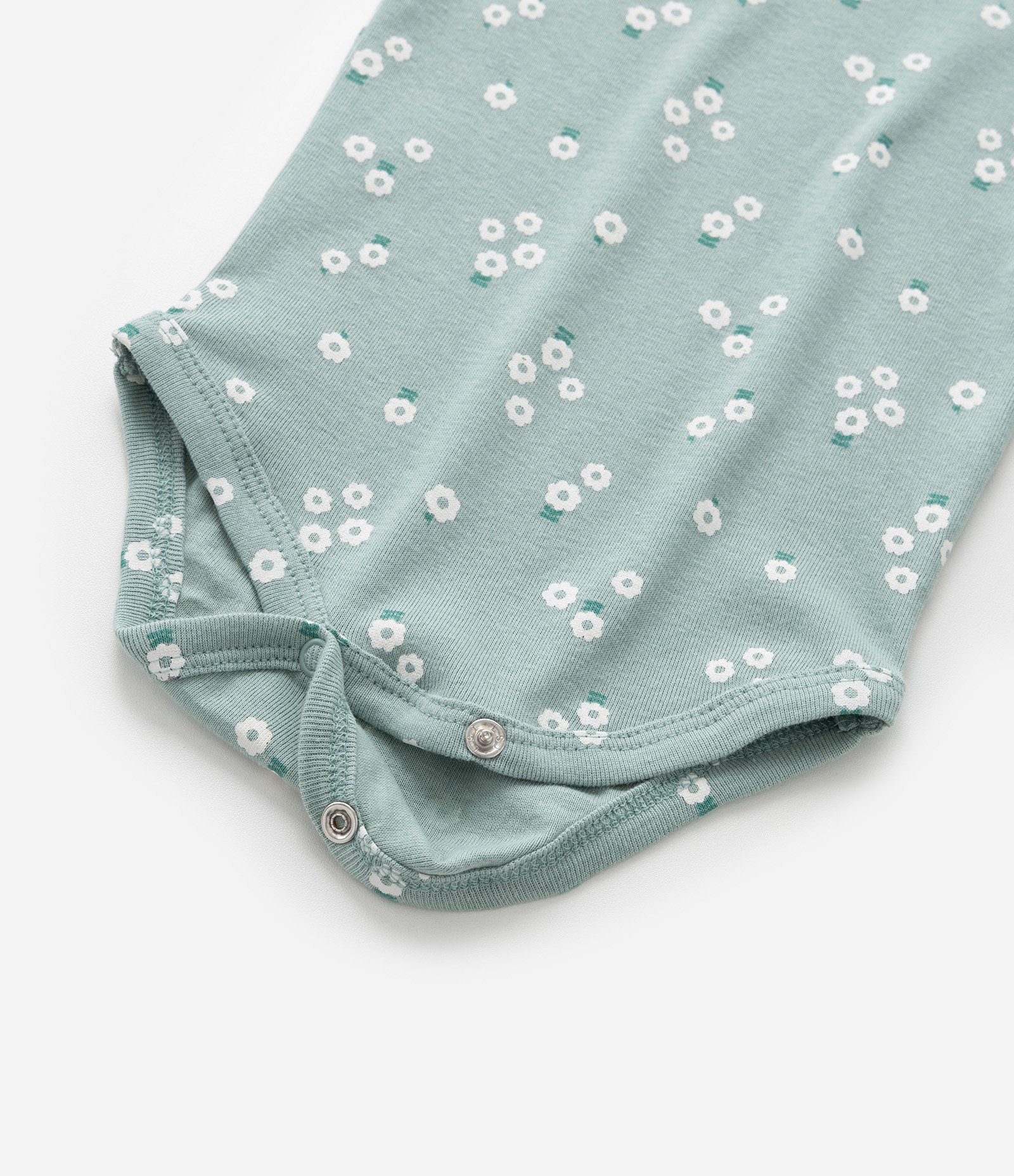 Body Infantil com Estampa Floralzinha - Tam RN a 18 meses Verde 5