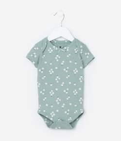 Body Infantil com Estampa Floralzinha - Tam RN a 18 meses