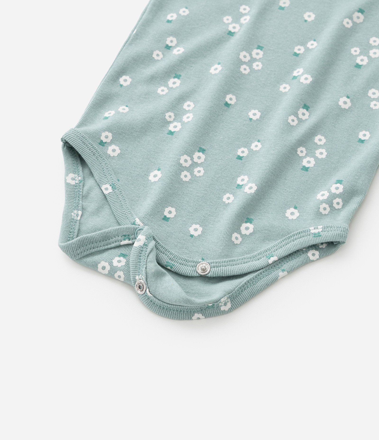 Body Infantil com Estampa Floralzinha - Tam RN a 18 meses Verde 5