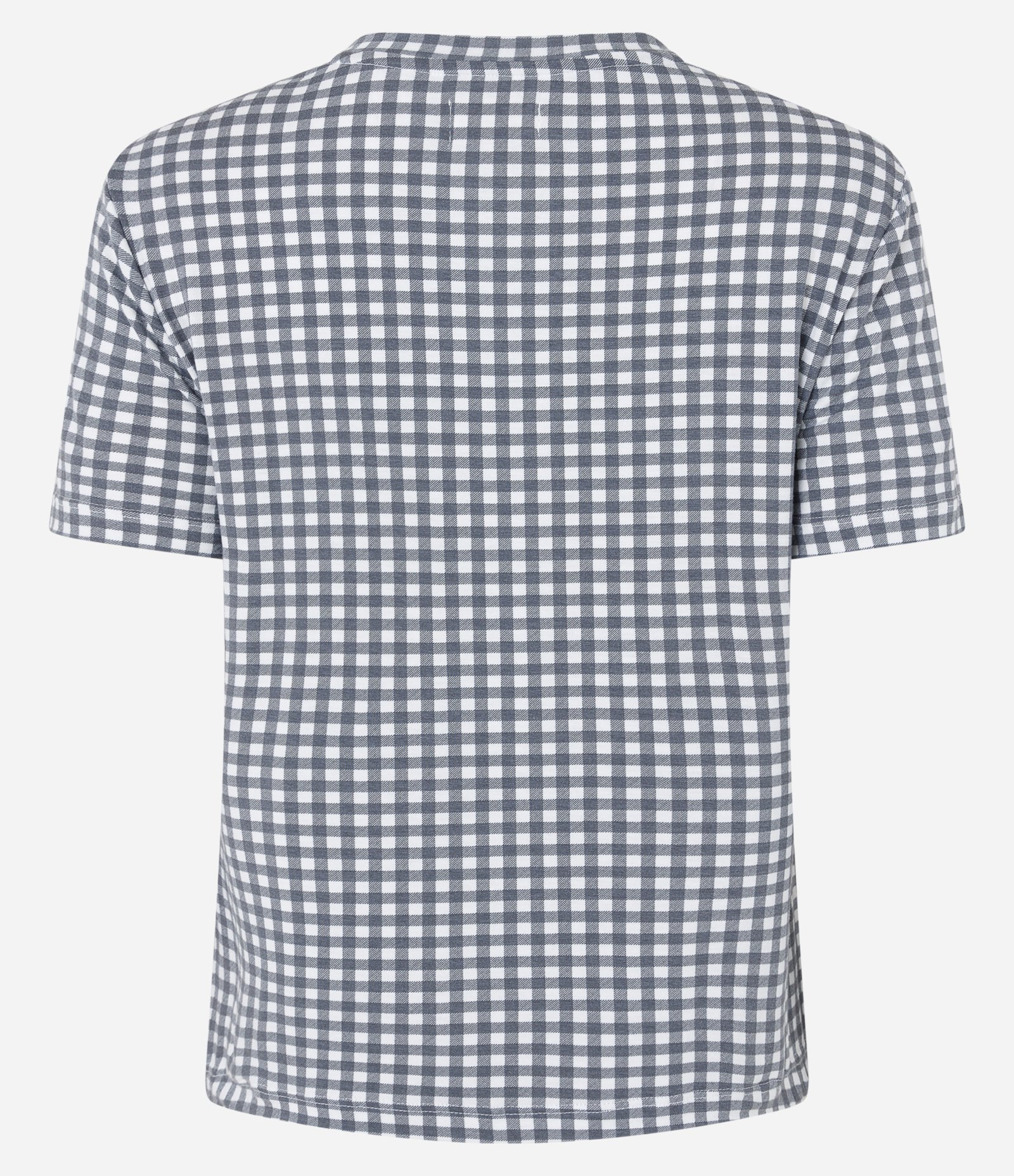 Blusa de Pijama em Viscose com Estampa Xadrez Cinza 5