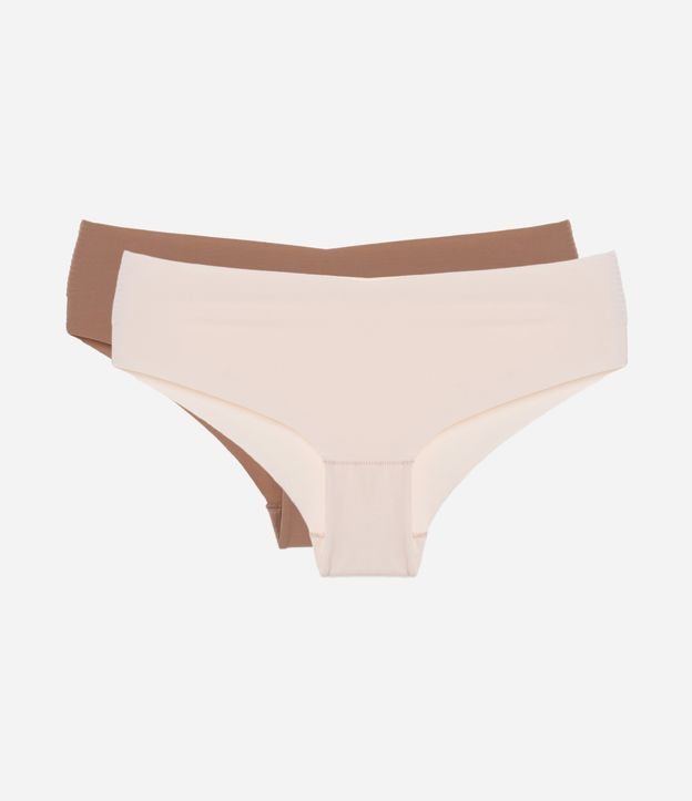 Kit 02 Calcinhas Boyshort em Microfibra com Corte a Fio