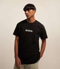 Camiseta Comfort em Algodão com Estampa de Verão