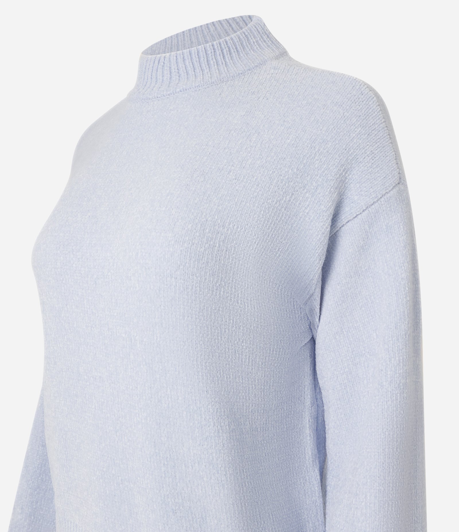 Suéter em Chenille com Golinha Alta e Ribanas 5