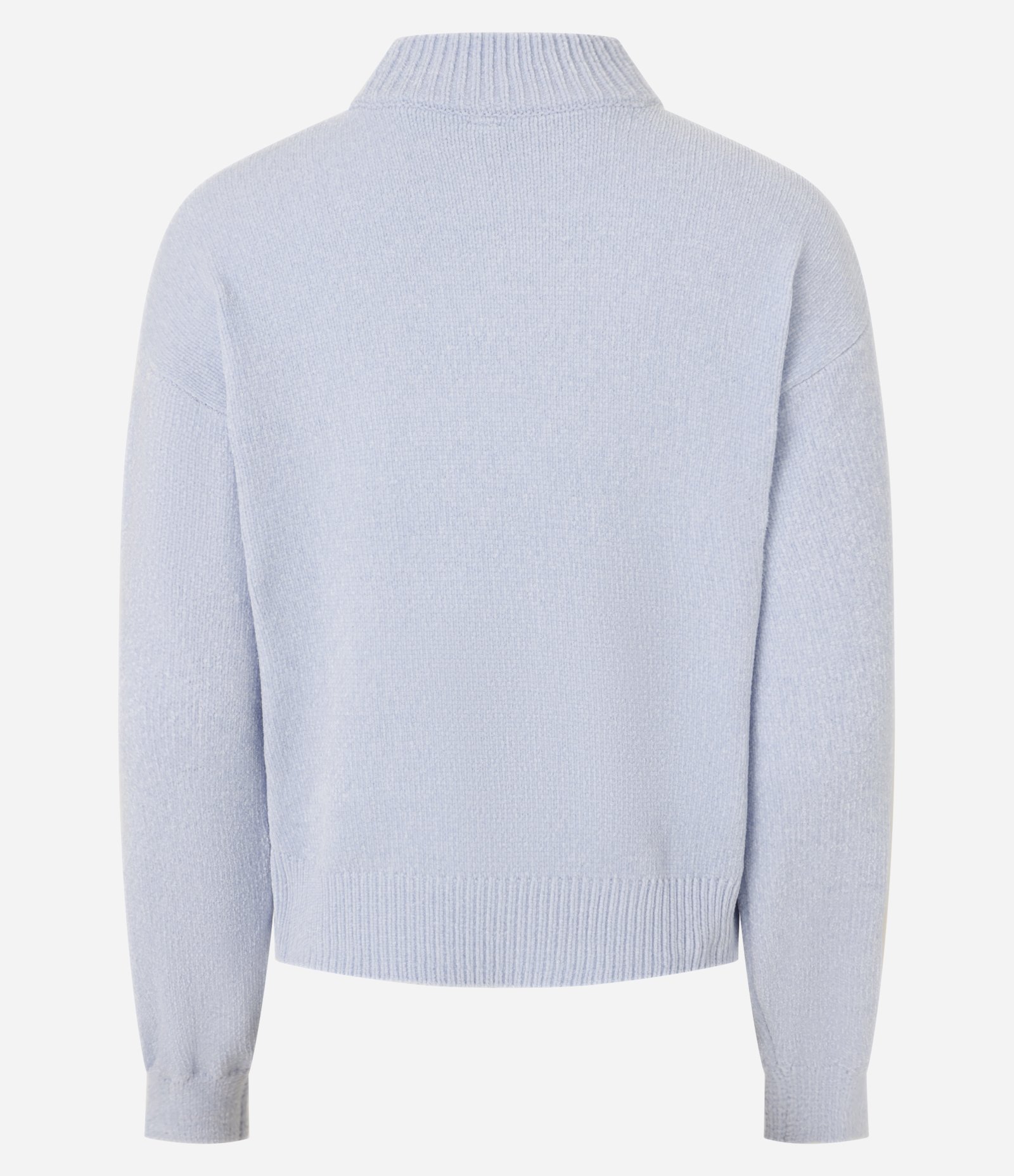 Suéter em Chenille com Golinha Alta e Ribanas 6