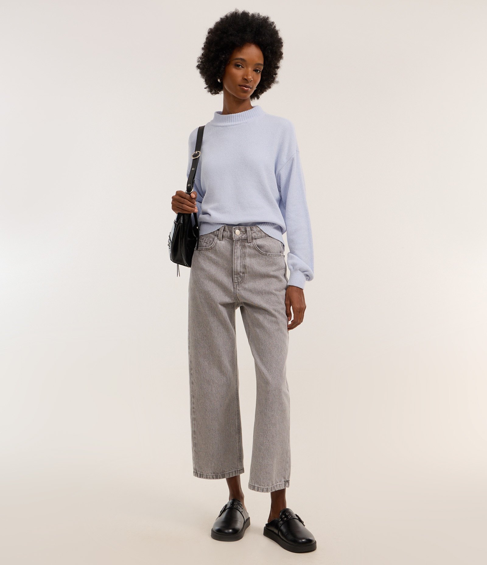 Suéter em Chenille com Golinha Alta e Ribanas 2