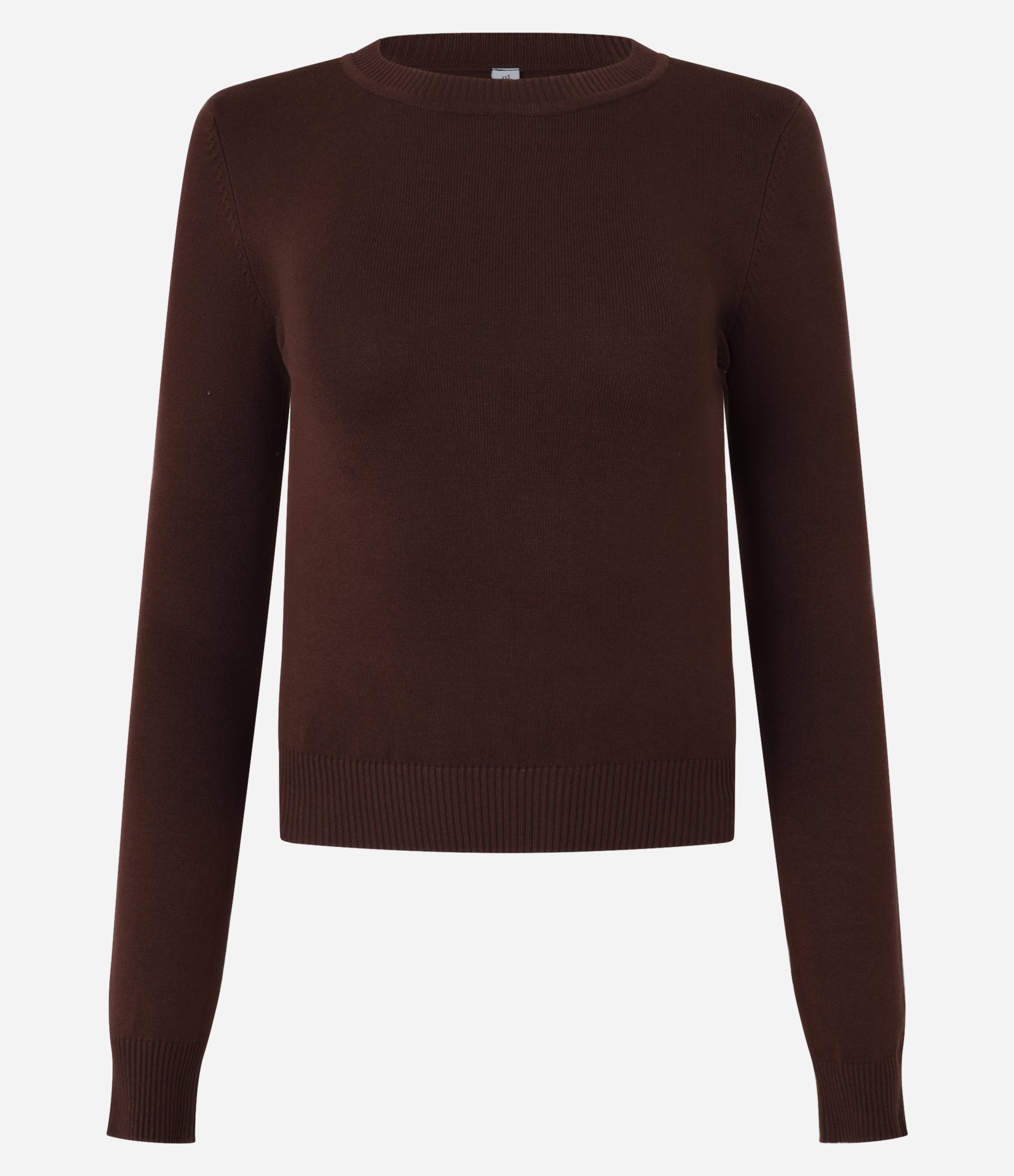 Blusa em Tricô com Punho Barra Marrom 4