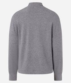 Casaco em Moletom com Malha Brushed