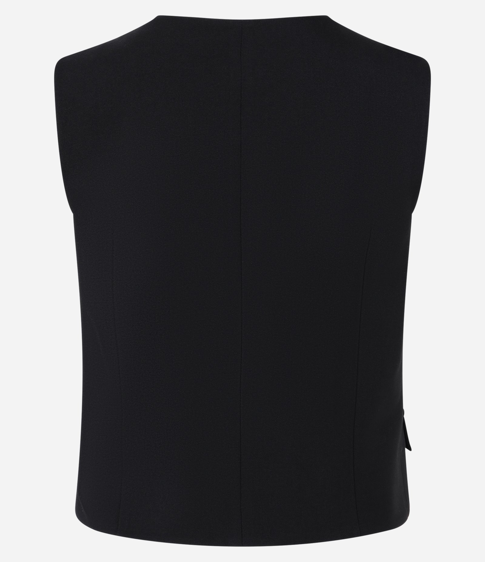 Colete Alfaiatado com Botões no Transpasse e Lapelas Preto 6