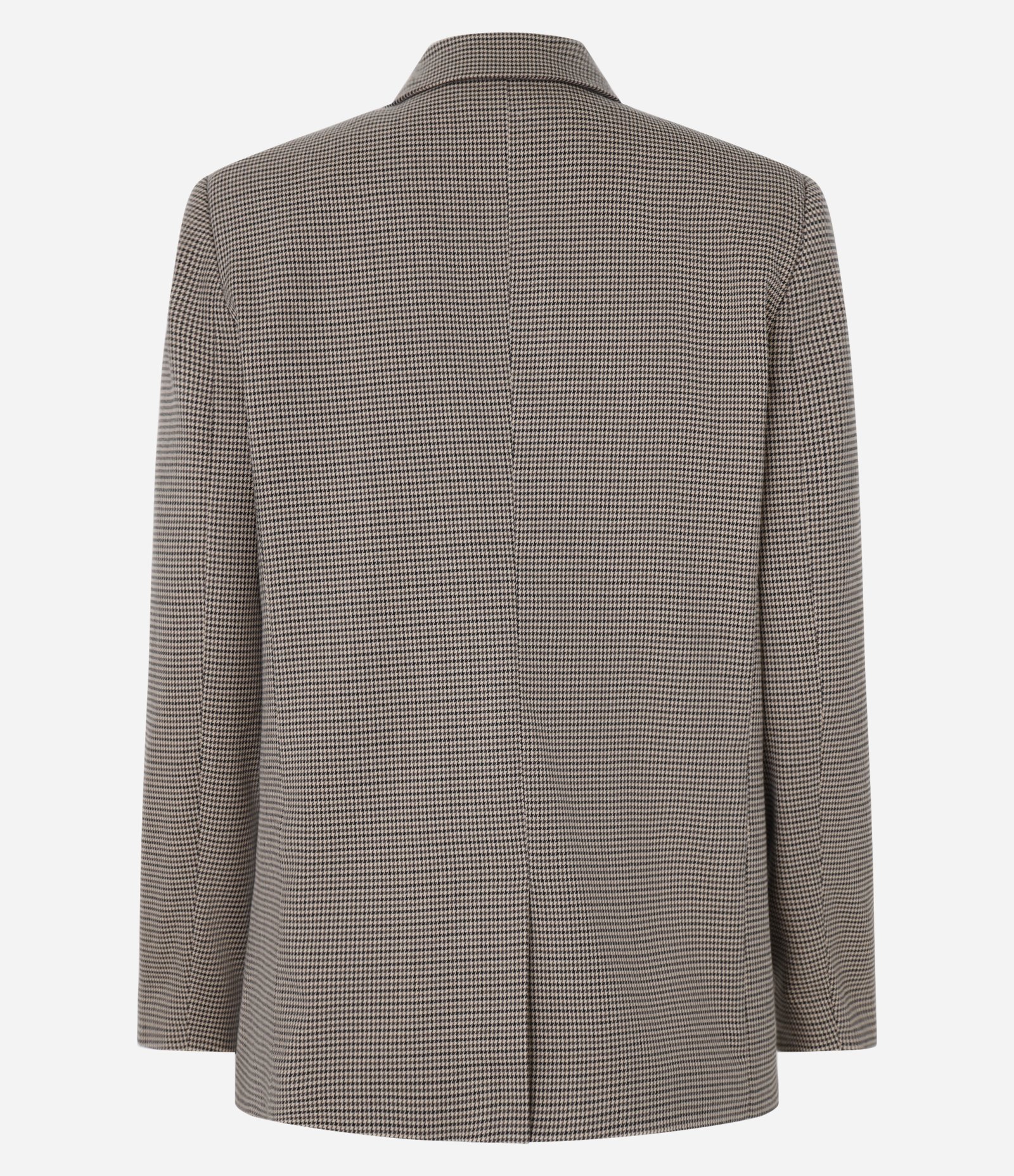 Blazer Oversized Alfaiatado com Estampa Pied de Poule Cinza 12