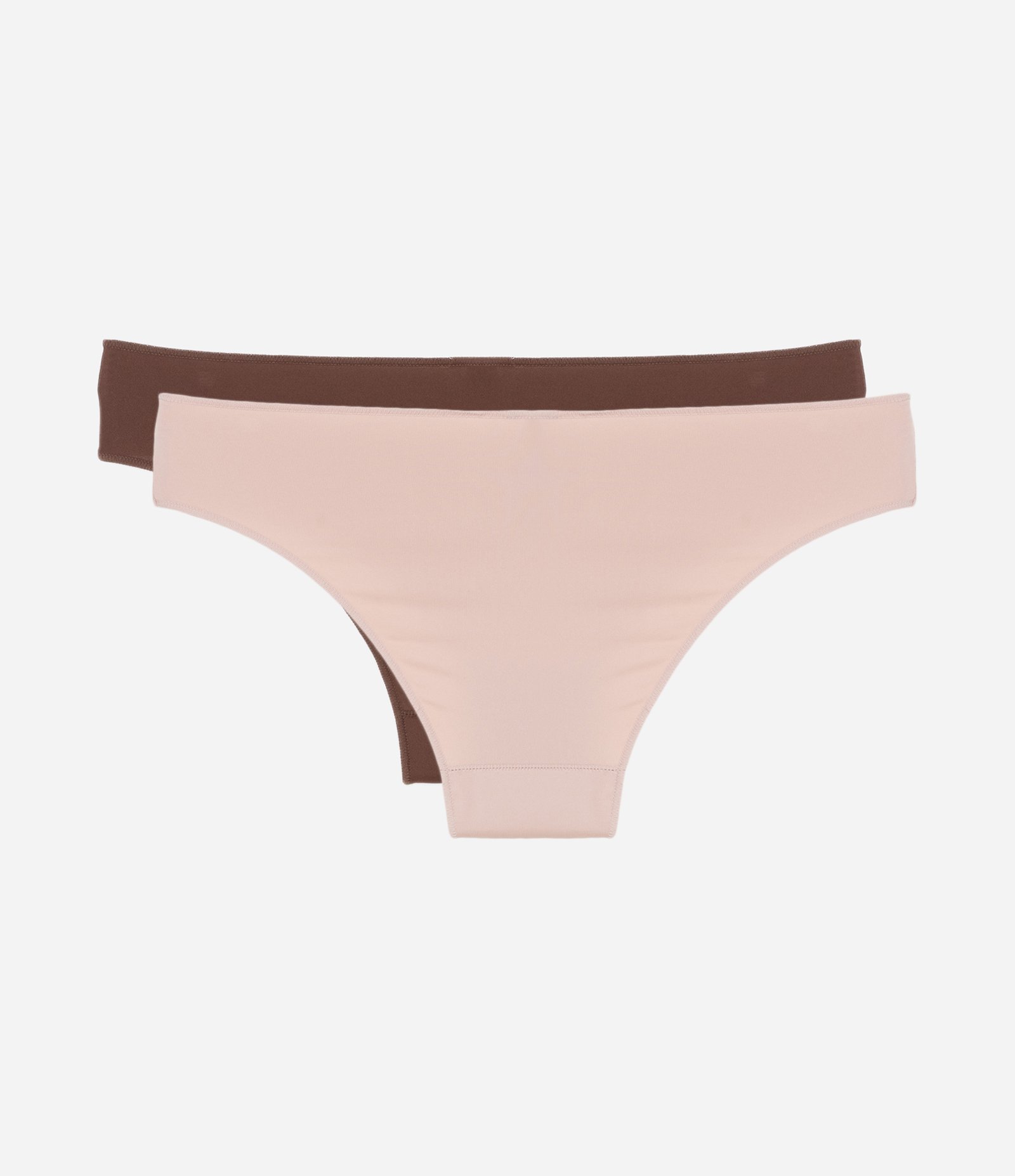 Kit 02 Calcinhas Biquíni em Microfibra Rosa/Marrom 2