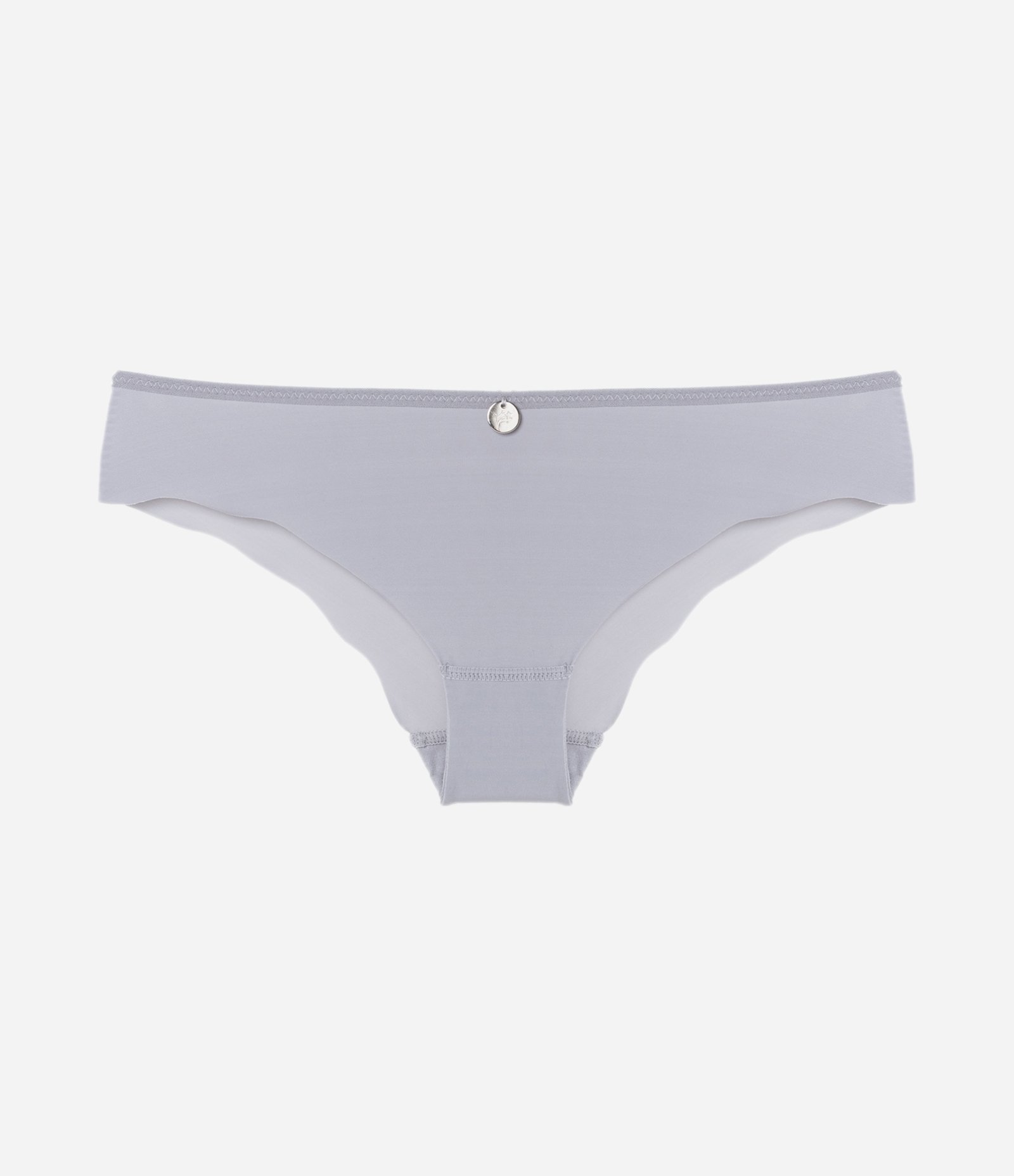 Calcinha Biquíni com Borda Nuvem DeMillus Cinza 4