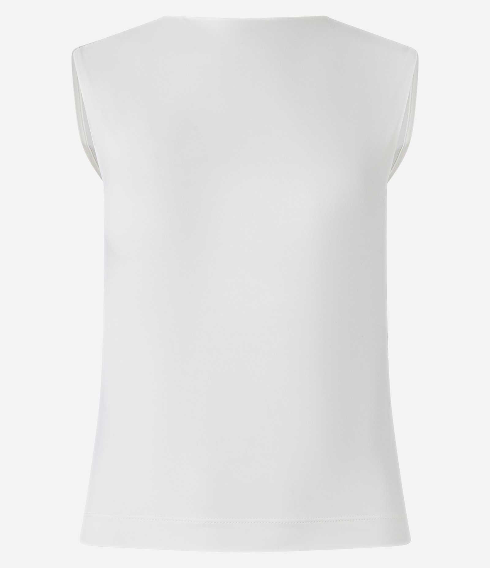Blusa Sem Manga em Poliamida com Costas Decotadas Branco 6