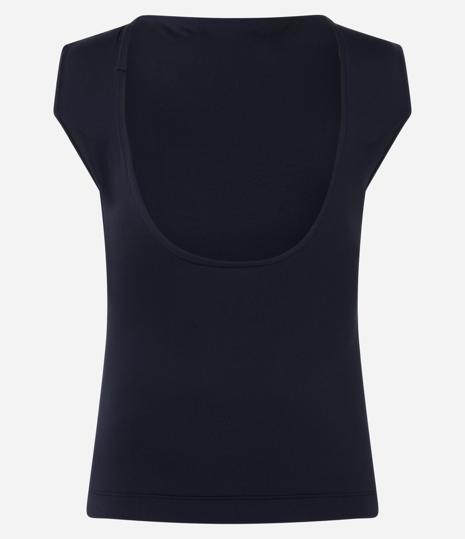 Blusa Sem Manga em Poliamida com Costas Decotadas Preto 7