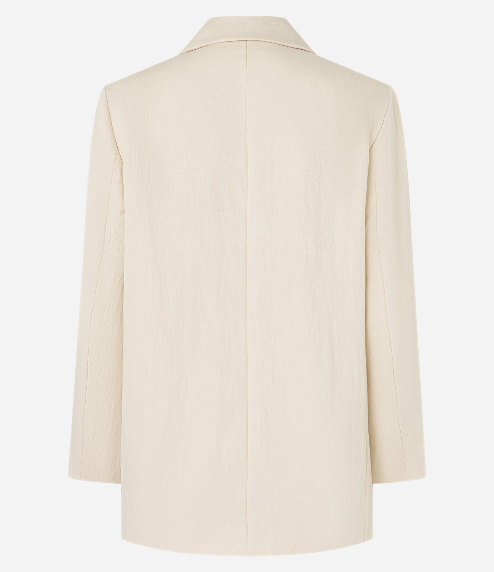Blazer Oversized Alfaiatado em Viscose com Bolsos Bege 6