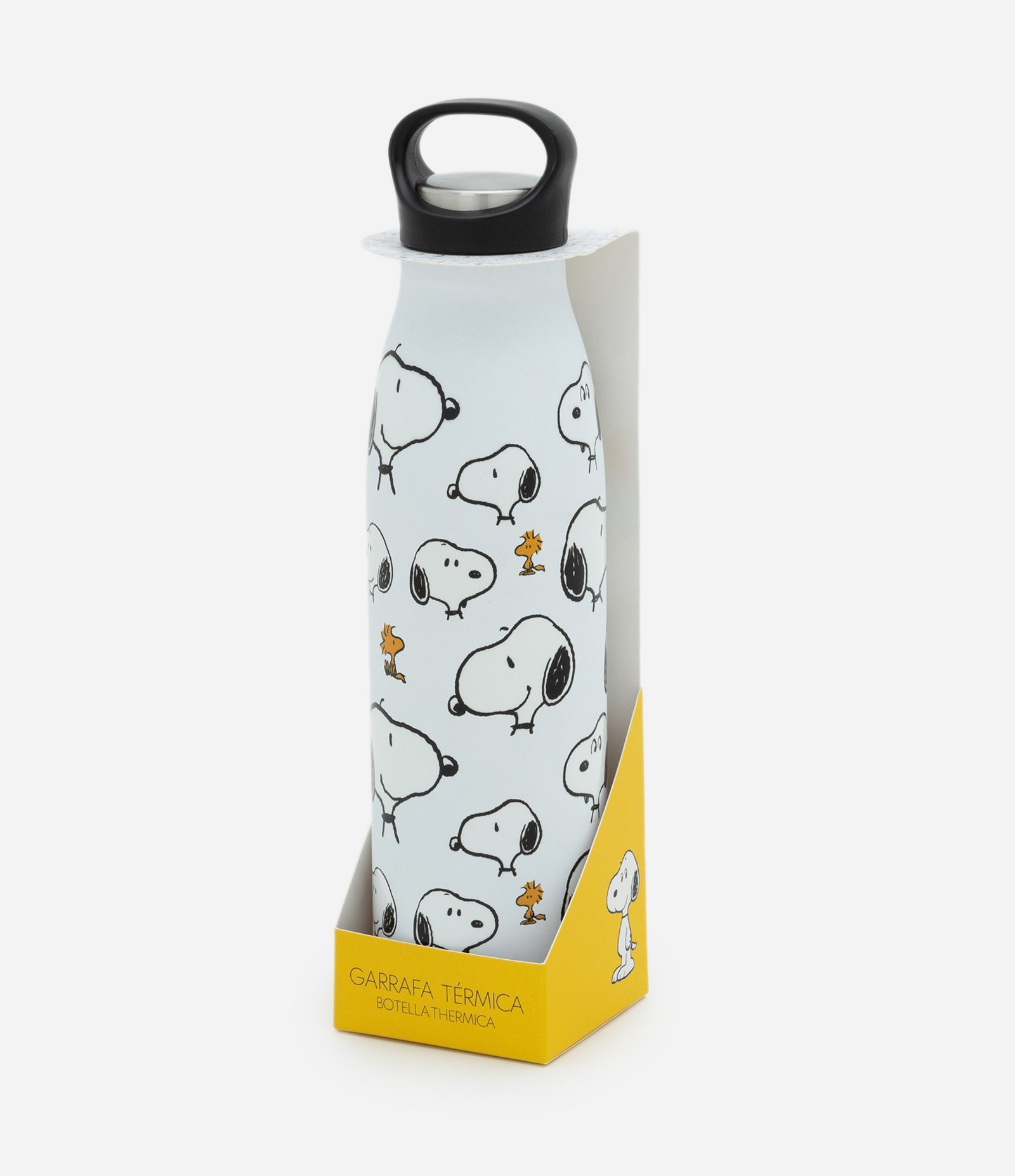 Garrafa Térmica em Metal Estampado Snoopy 670ML Azul Claro 2