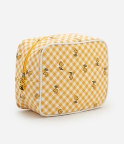 Nécessaire Retangular Grande PU Estampa Snoopy