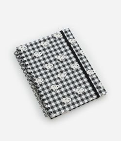 Caderno Capa Dura com Espiral e Estampa Snoopy