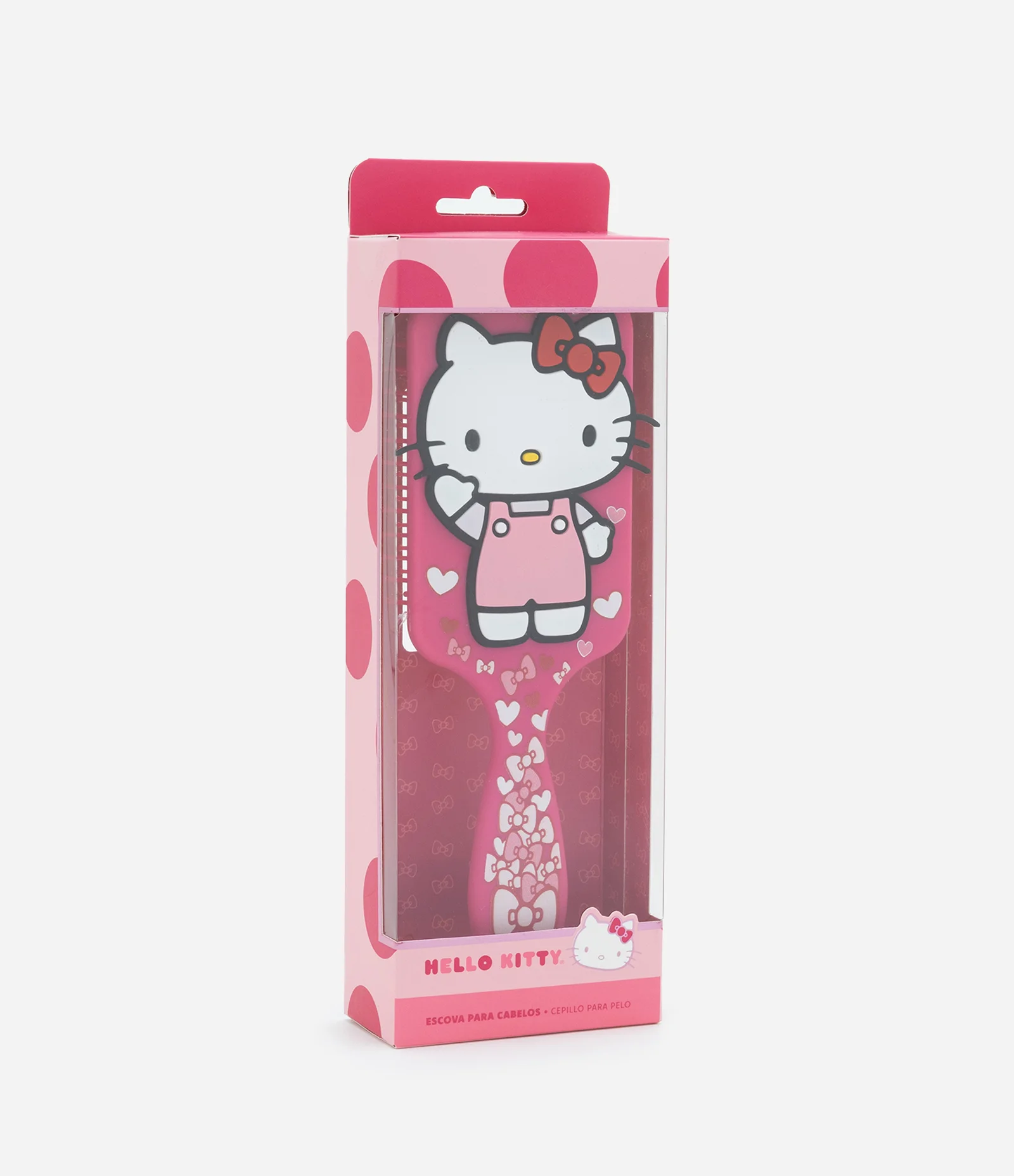 Escova de Cabelo Raquete Infantil Rosa Hello Kitty U 5