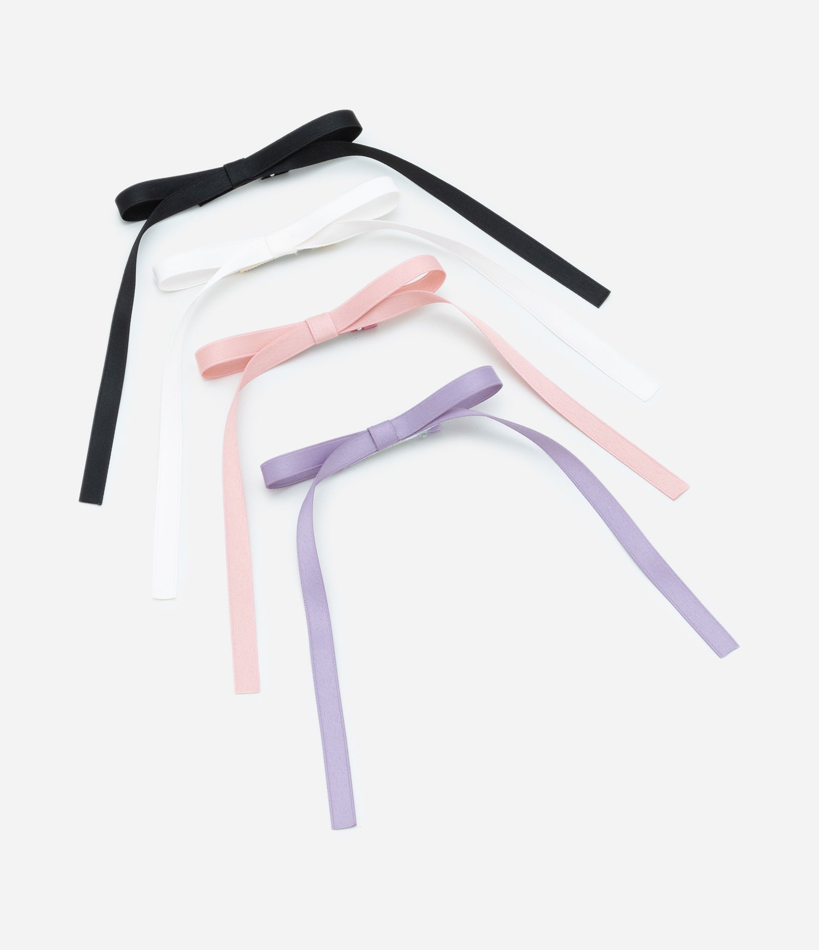 Kit 04 Presilhas de Cabelo Infantil em Formato de Laços - Tam Único Multicores 1