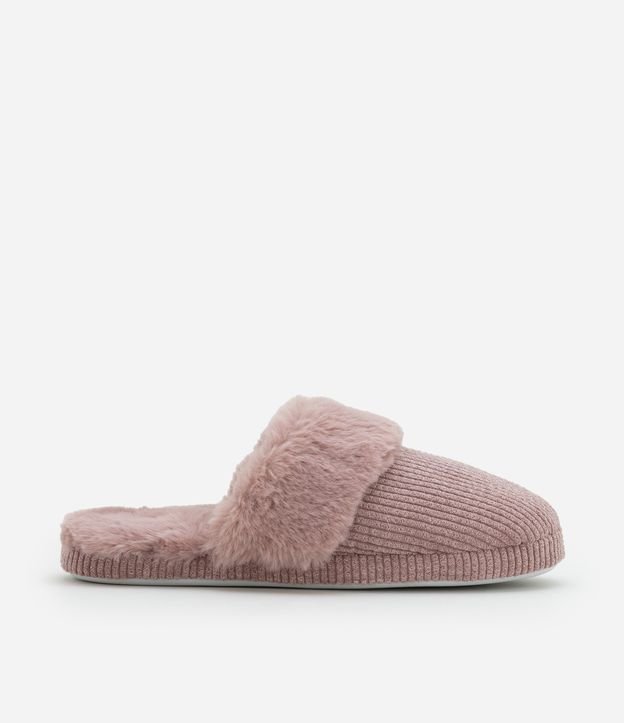Pantufa Aberta Texturizada de Pelinhos