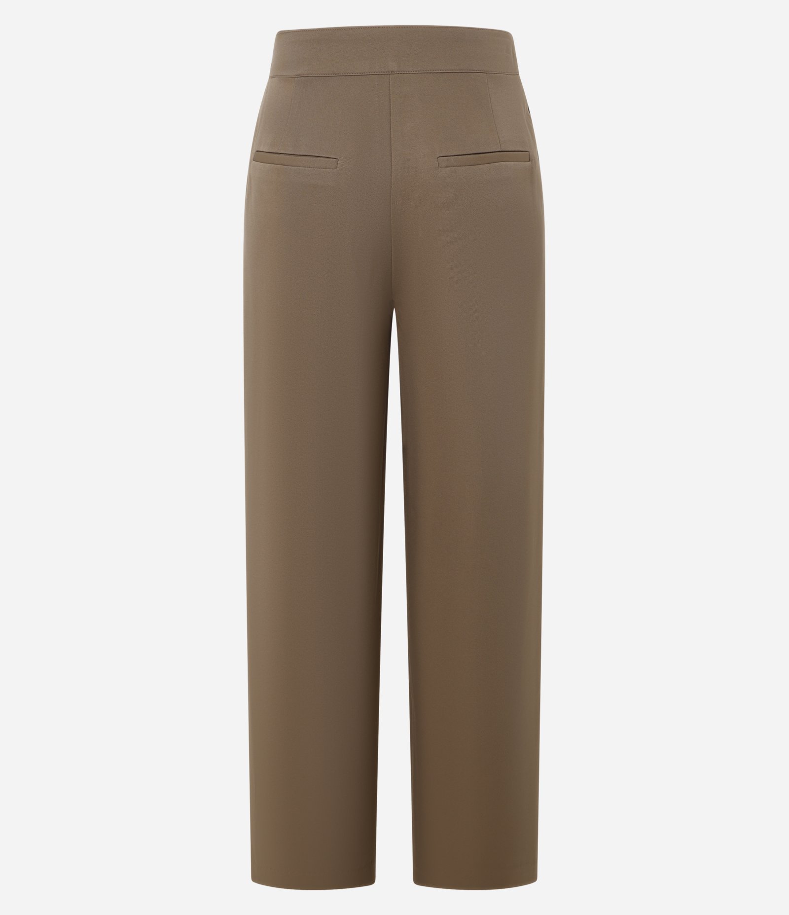 Calça Wide Leg Alfaiatada Cintura Alta com Botões Duplos Marrom 6