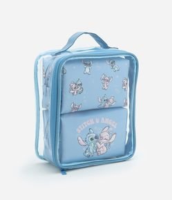 Kit 03 Nécessaires em PU com Estampa Stitch e Angel