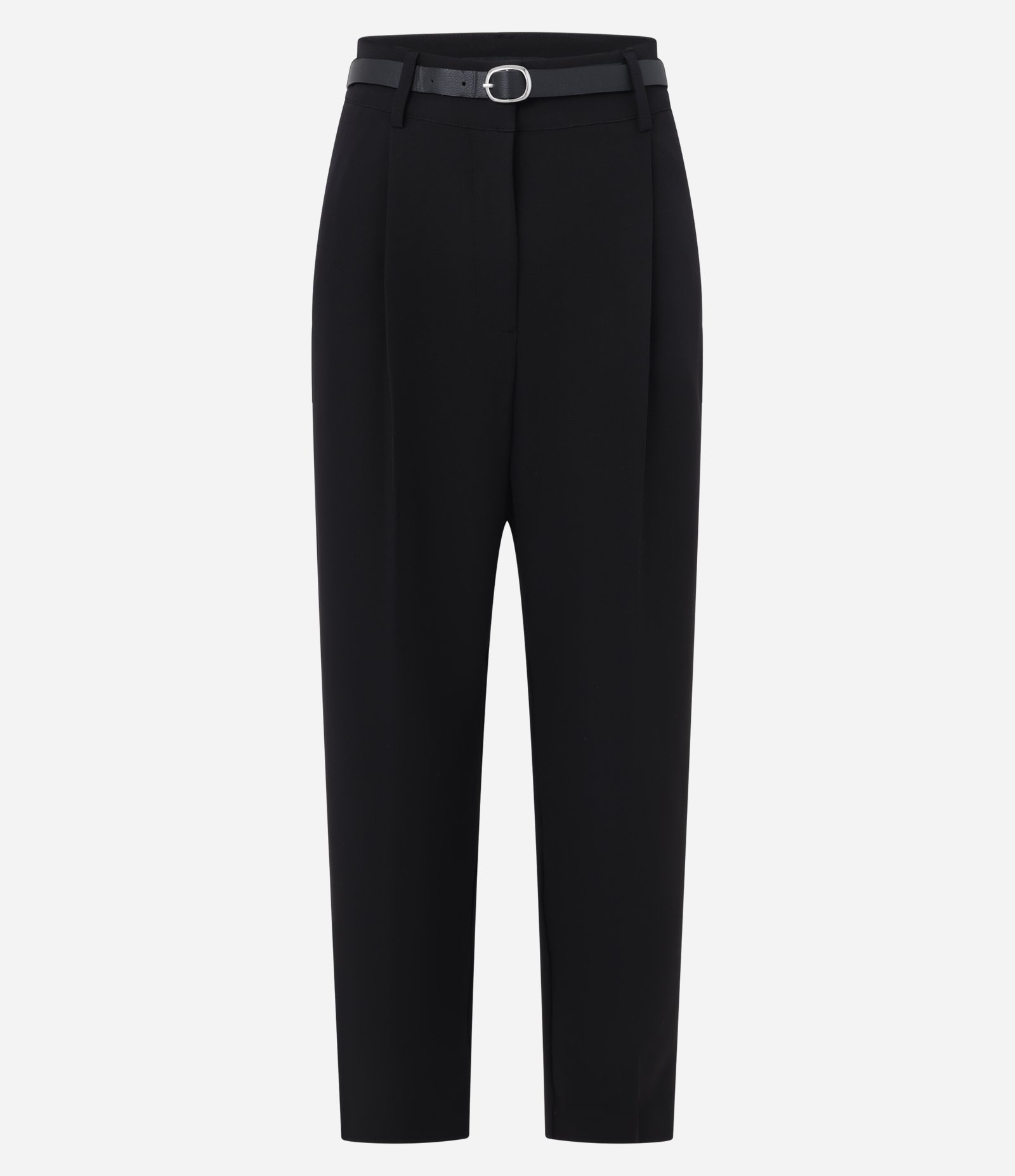 Calça Cenoura Alfaiatada com Cinto Fivela Preto 1