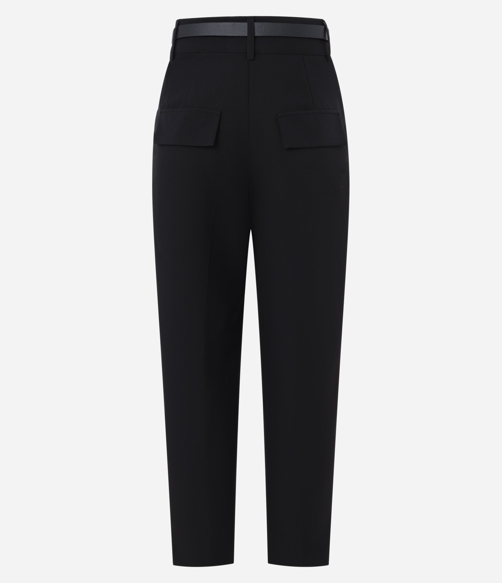 Calça Cenoura Alfaiatada com Cinto Fivela Preto 2
