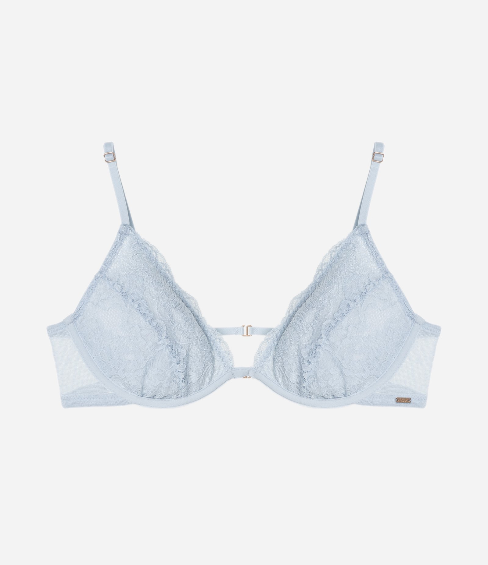 Sutiã sem Bojo com Aro Renda Azul 5