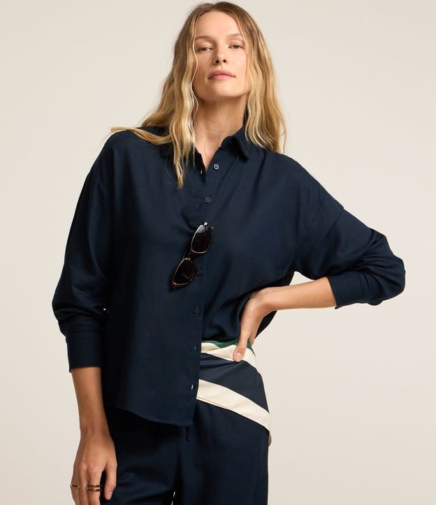 Camisa Oversized em Viscolinho