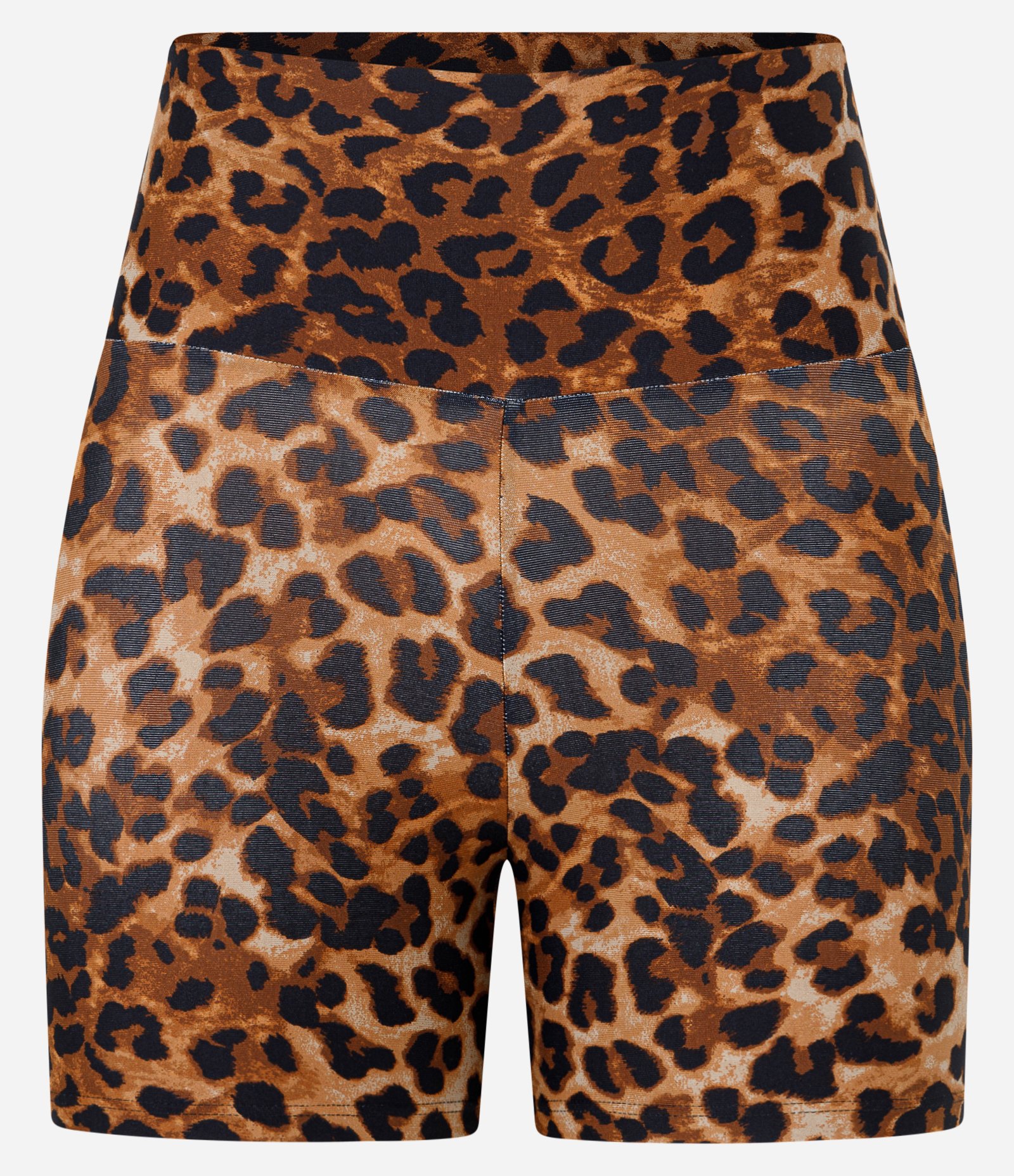 Bermuda Esportiva Crossfiteira em Microfibra com Estampa Animal Print Marrom/Preto 5