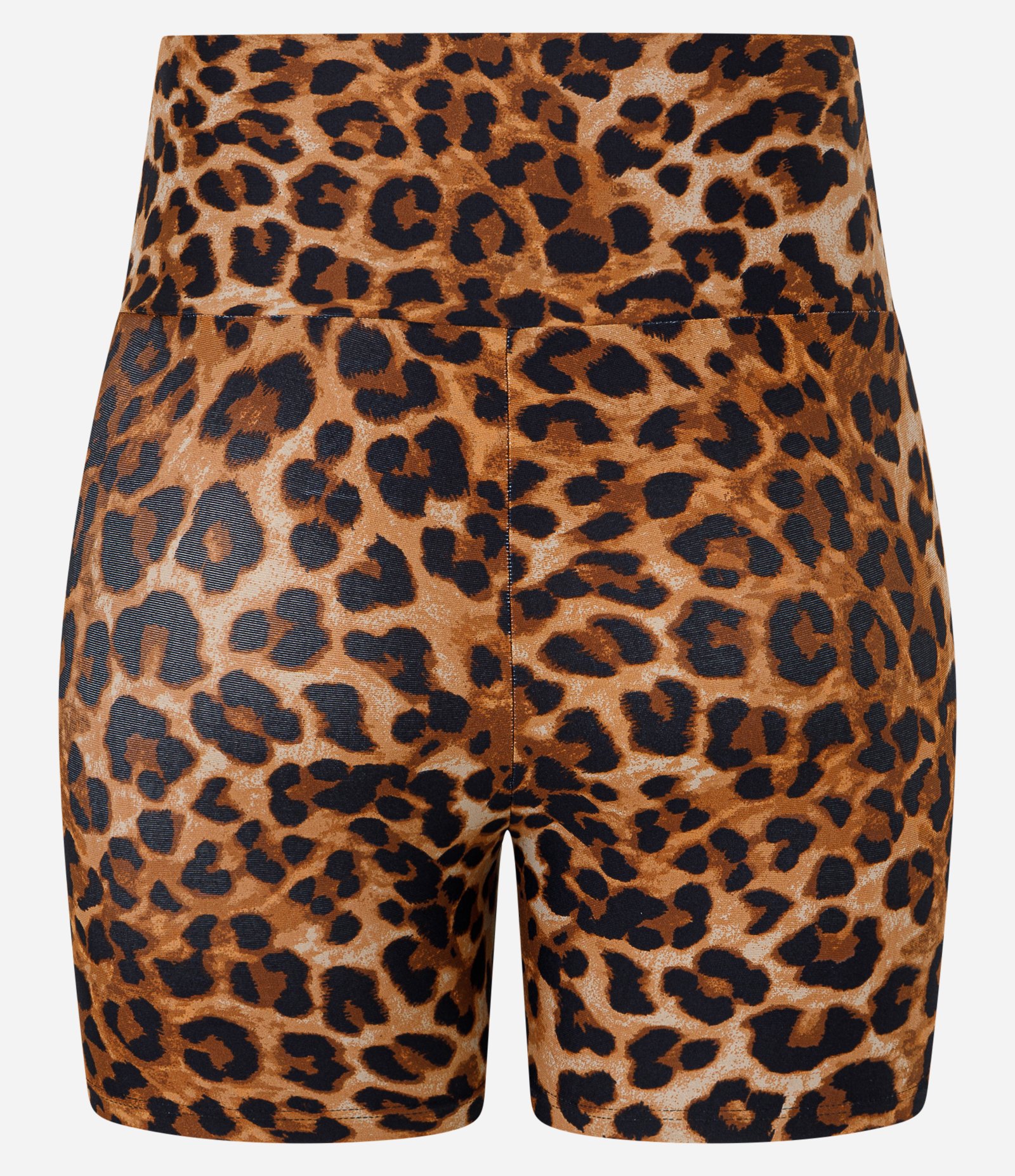 Bermuda Esportiva Crossfiteira em Microfibra com Estampa Animal Print Marrom/Preto 6