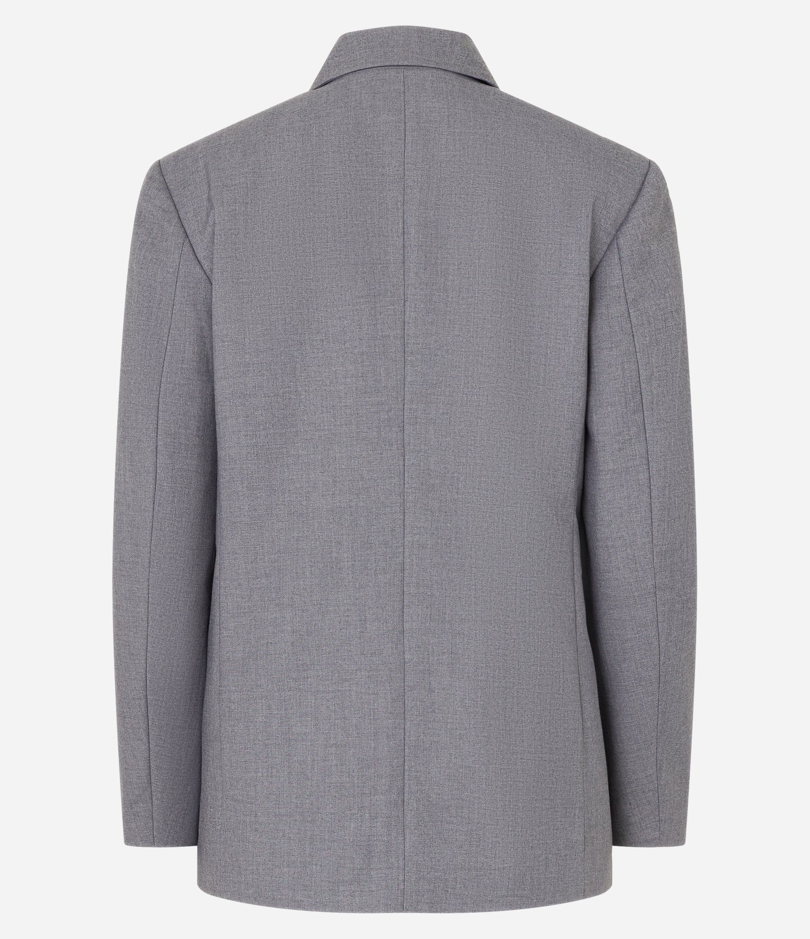Blazer Oversized em Alfaiataria com Botão Único Cinza 6