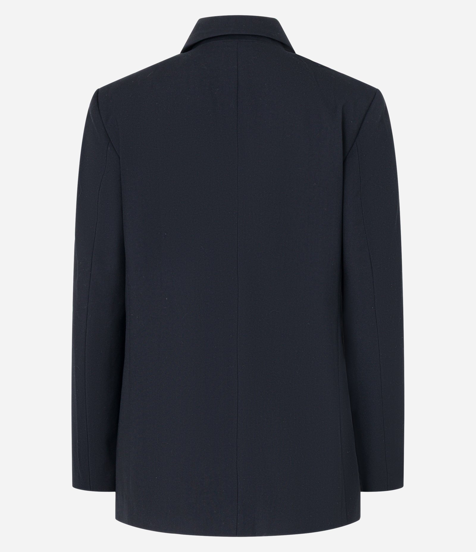 Blazer Oversized em Alfaiataria com Botão Único Preto 8
