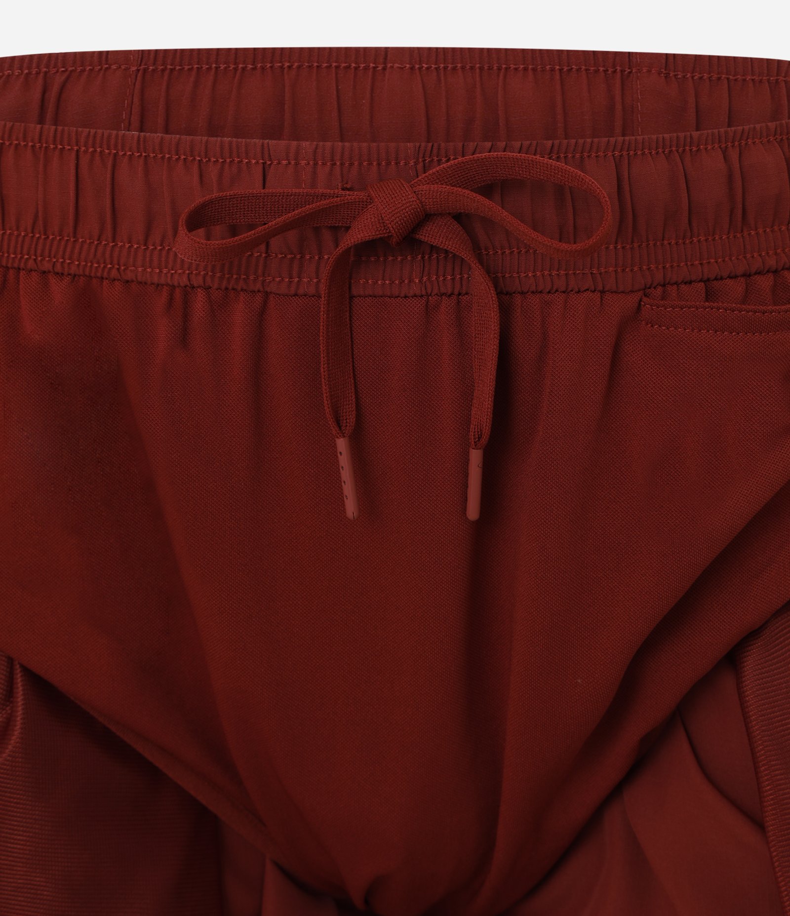 Bermuda Esportiva com Cós Elástico Vermelho Borgonha 8
