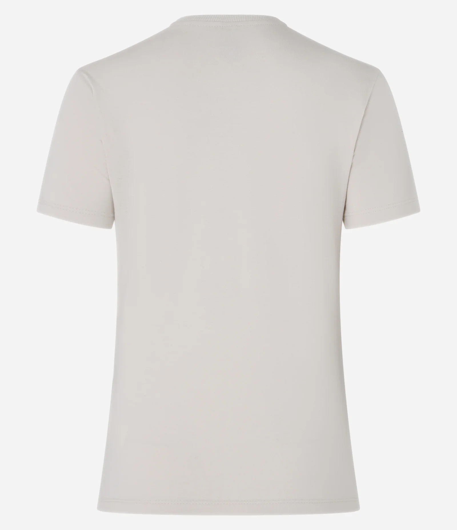 Camiseta Alongada em Algodão com Estampa College Atlanta Bege Acinzentado 5