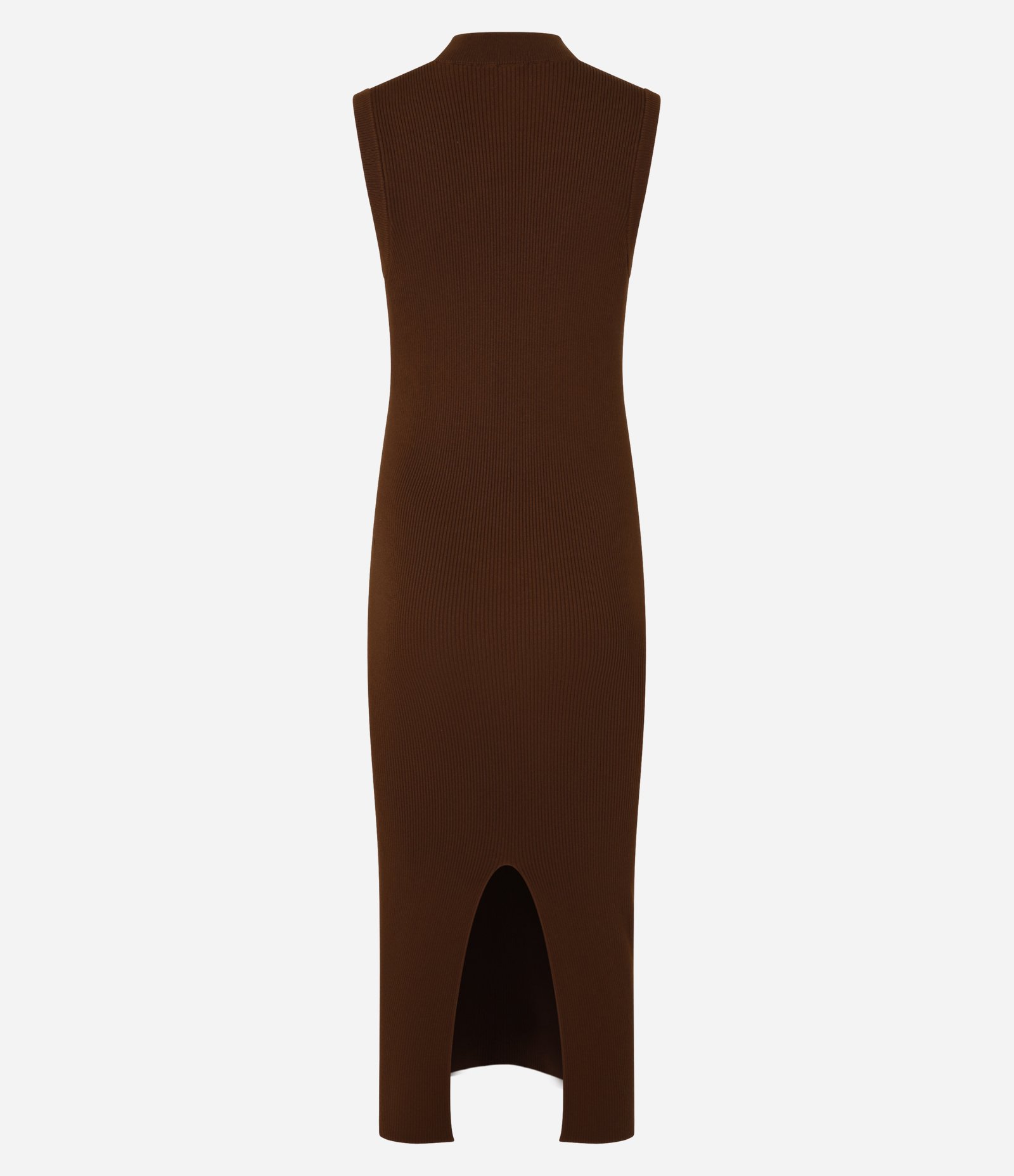 Vestido Reto New Midi em Tricô com Textura Canelada Mocha 6