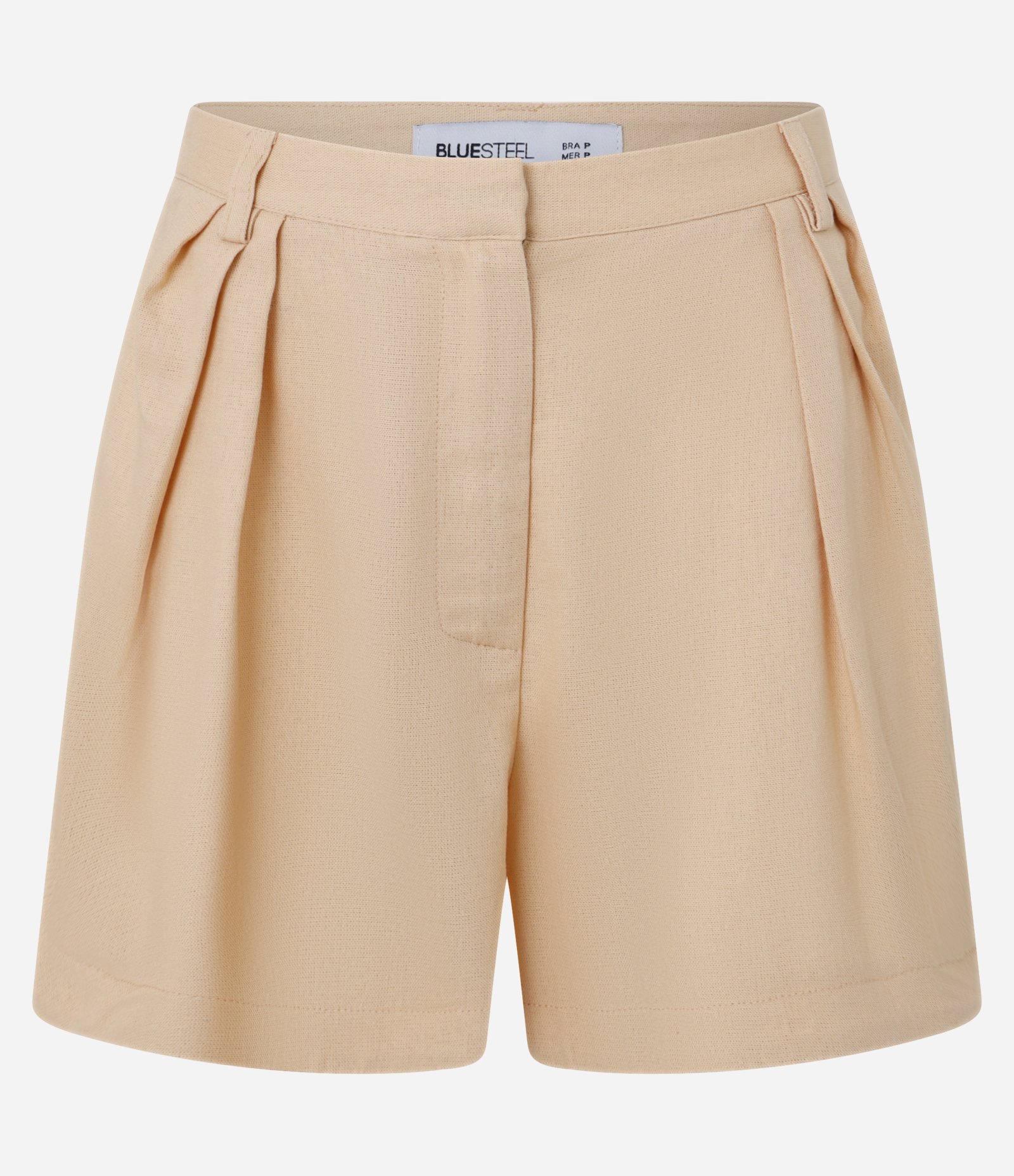 Short Curto em Crepe com Preguinhas Laterais Coral 5