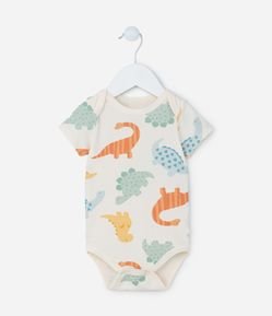 Body Infantil com Estampa de Dinos - Tam 0 a 18 meses